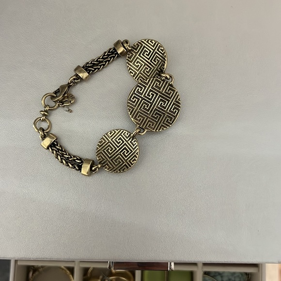 Boho style gold bracelet - Picture 2 of 2